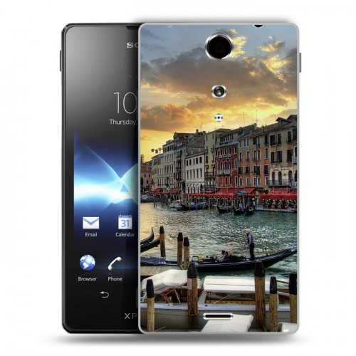 Дизайнерский пластиковый чехол для Sony Xperia TX Венеция