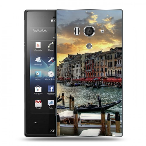 Дизайнерский пластиковый чехол для Sony Xperia acro S Венеция