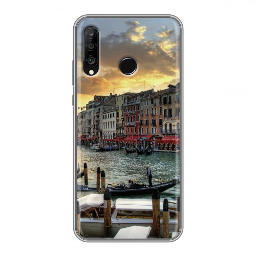 Дизайнерский силиконовый чехол для Huawei P30 Lite Венеция