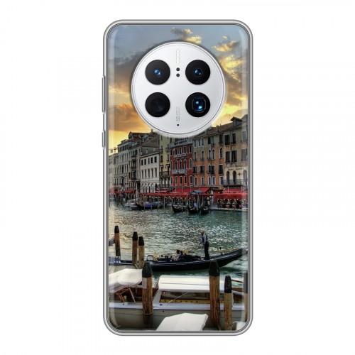 Дизайнерский силиконовый с усиленными углами чехол для Huawei Mate 50 Pro Венеция
