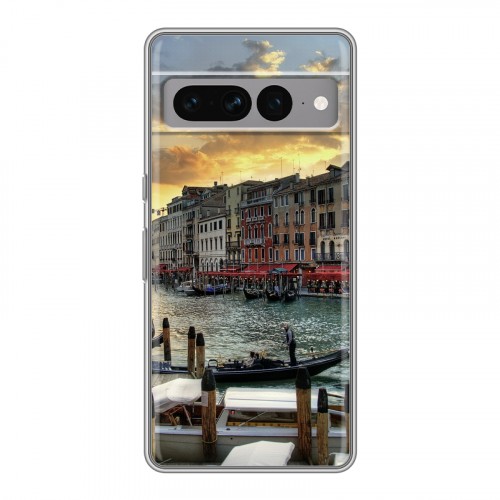 Дизайнерский силиконовый с усиленными углами чехол для Google Pixel 7 Pro Венеция