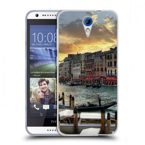 Дизайнерский пластиковый чехол для HTC Desire 620 Венеция