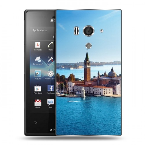 Дизайнерский пластиковый чехол для Sony Xperia acro S Венеция