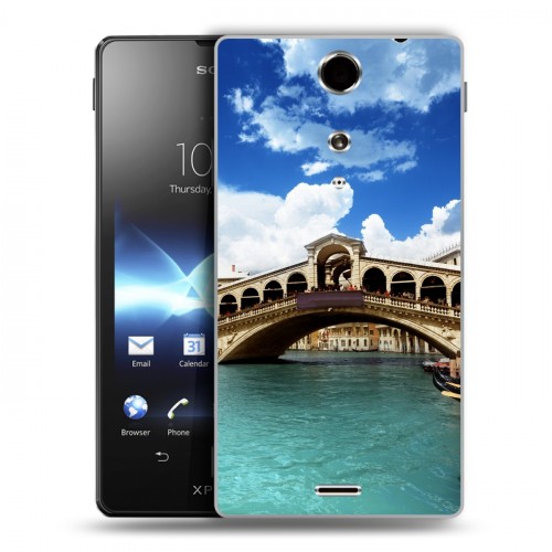 Дизайнерский пластиковый чехол для Sony Xperia TX Венеция