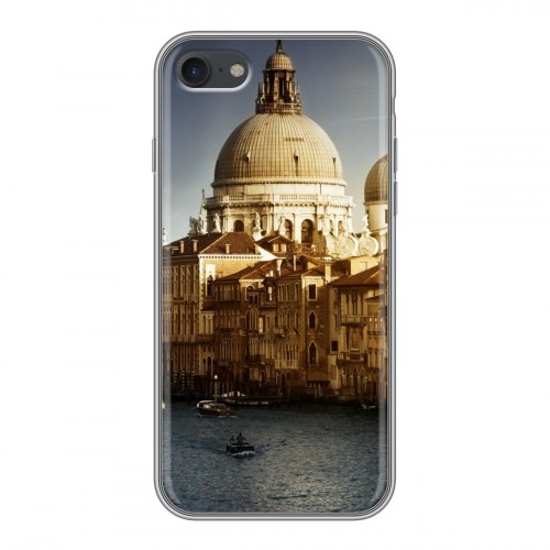 Дизайнерский силиконовый с усиленными углами чехол для Iphone 7 Венеция
