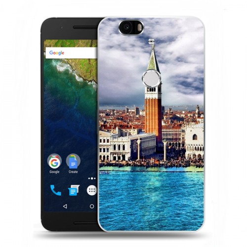 Дизайнерский силиконовый чехол для Google Huawei Nexus 6P Венеция