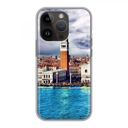 Дизайнерский силиконовый чехол для Iphone 14 Pro Венеция
