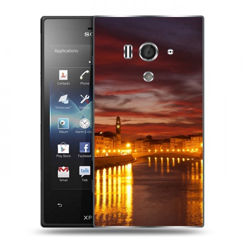 Дизайнерский пластиковый чехол для Sony Xperia acro S Венеция