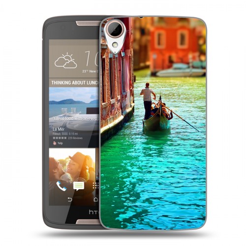 Дизайнерский пластиковый чехол для HTC Desire 828 Венеция
