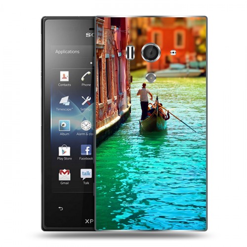 Дизайнерский пластиковый чехол для Sony Xperia acro S Венеция