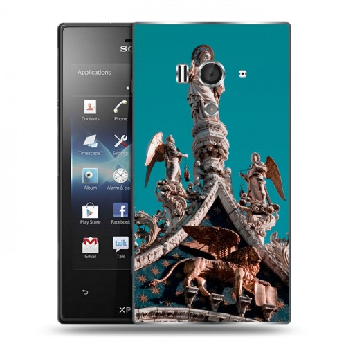 Дизайнерский пластиковый чехол для Sony Xperia acro S Венеция