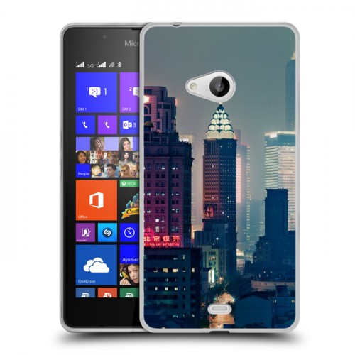 Дизайнерский пластиковый чехол для Microsoft Lumia 540 Гонконг