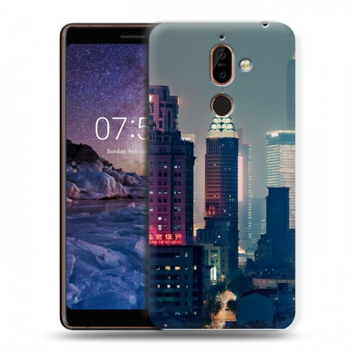 Дизайнерский пластиковый чехол для Nokia 7 Plus Гонконг