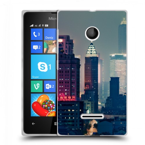 Дизайнерский пластиковый чехол для Microsoft Lumia 435 Гонконг