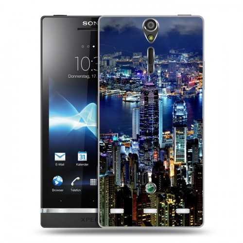 Дизайнерский пластиковый чехол для Sony Xperia S Гонконг