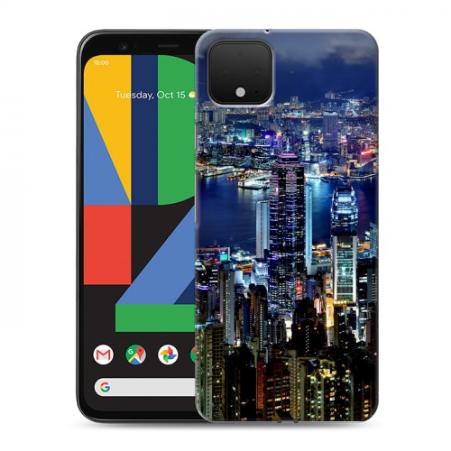 Дизайнерский пластиковый чехол для Google Pixel 4 Гонконг