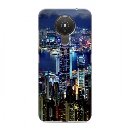 Дизайнерский силиконовый с усиленными углами чехол для Nokia 1.4 Гонконг