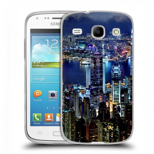 Дизайнерский силиконовый чехол для Samsung Galaxy Core Гонконг