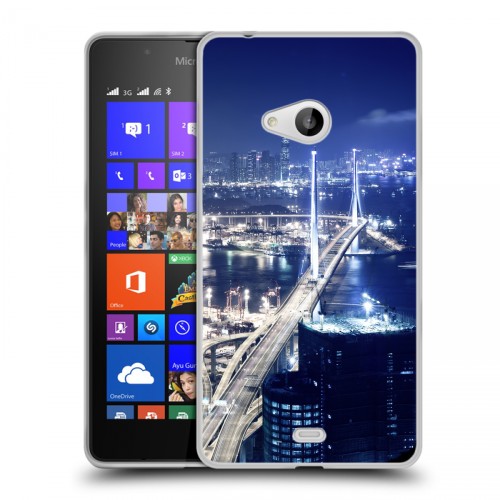 Дизайнерский пластиковый чехол для Microsoft Lumia 540 Гонконг