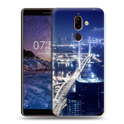 Дизайнерский пластиковый чехол для Nokia 7 Plus Гонконг