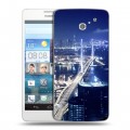 Дизайнерский пластиковый чехол для Huawei Ascend D2 Гонконг