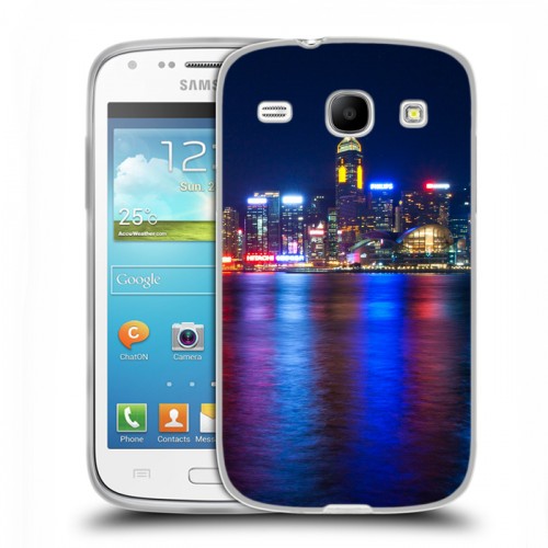 Дизайнерский пластиковый чехол для Samsung Galaxy Core Гонконг