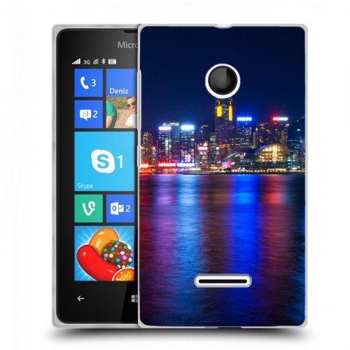 Дизайнерский пластиковый чехол для Microsoft Lumia 435 Гонконг