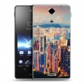 Дизайнерский пластиковый чехол для Sony Xperia TX Гонконг