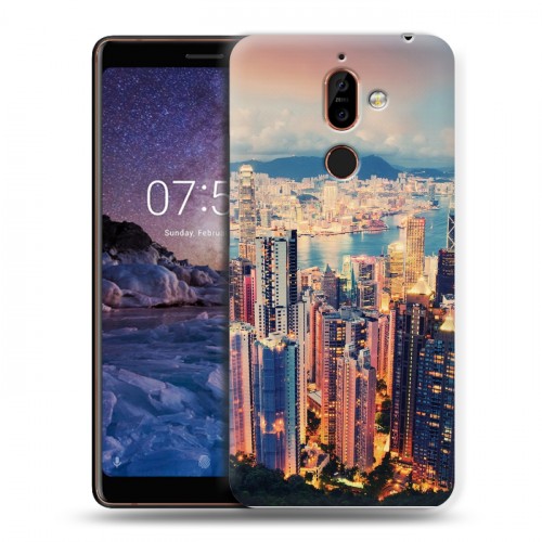 Дизайнерский пластиковый чехол для Nokia 7 Plus Гонконг