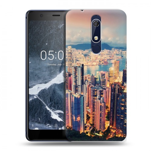 Дизайнерский пластиковый чехол для Nokia 5.1 Гонконг