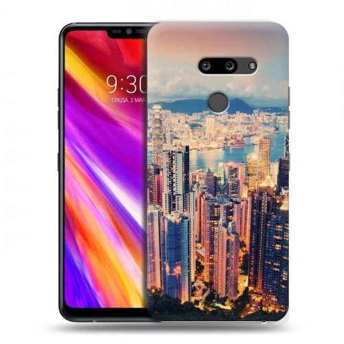 Дизайнерский пластиковый чехол для LG G8 ThinQ Гонконг