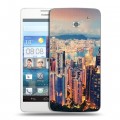 Дизайнерский пластиковый чехол для Huawei Ascend D2 Гонконг