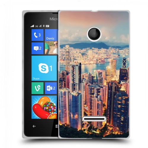 Дизайнерский пластиковый чехол для Microsoft Lumia 435 Гонконг