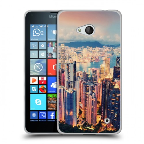 Дизайнерский пластиковый чехол для Microsoft Lumia 640 Гонконг