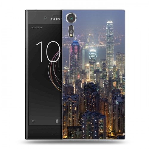 Дизайнерский пластиковый чехол для Sony Xperia XZs Гонконг