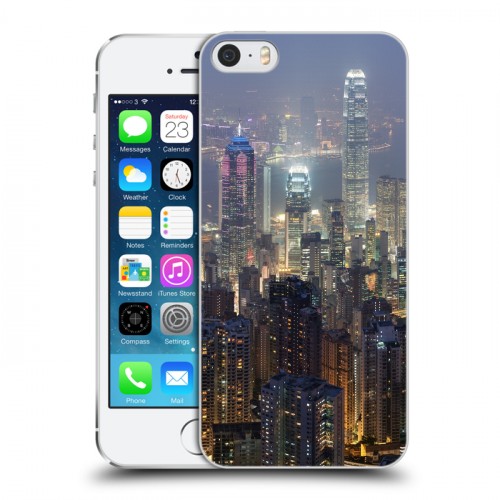 Дизайнерский пластиковый чехол для Iphone 5s Гонконг