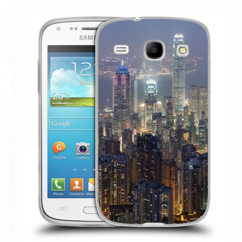 Дизайнерский силиконовый чехол для Samsung Galaxy Core Гонконг