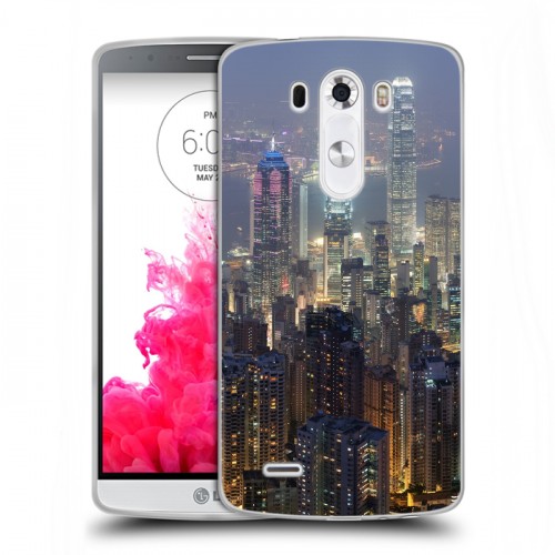 Дизайнерский силиконовый чехол для LG G3 (Dual-LTE) Гонконг