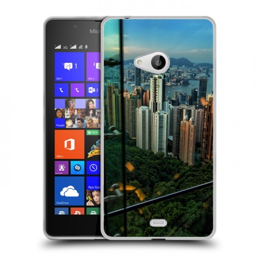 Дизайнерский пластиковый чехол для Microsoft Lumia 540 Гонконг