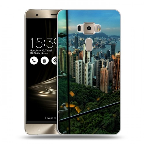 Дизайнерский пластиковый чехол для Asus ZenFone 3 Гонконг