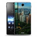 Дизайнерский пластиковый чехол для Sony Xperia TX Гонконг