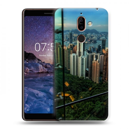 Дизайнерский пластиковый чехол для Nokia 7 Plus Гонконг