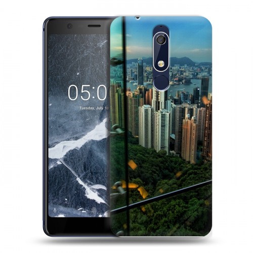 Дизайнерский пластиковый чехол для Nokia 5.1 Гонконг