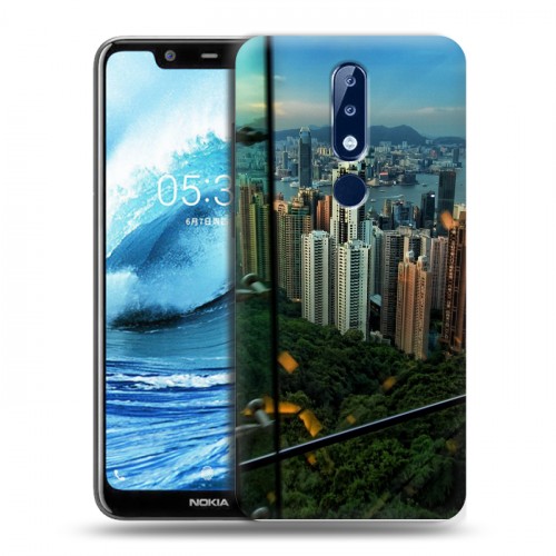 Дизайнерский силиконовый чехол для Nokia 5.1 Plus Гонконг