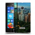 Дизайнерский пластиковый чехол для Microsoft Lumia 435 Гонконг