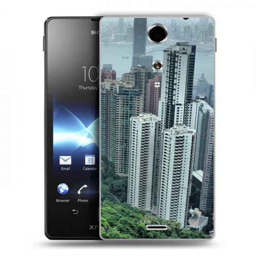 Дизайнерский пластиковый чехол для Sony Xperia TX Гонконг