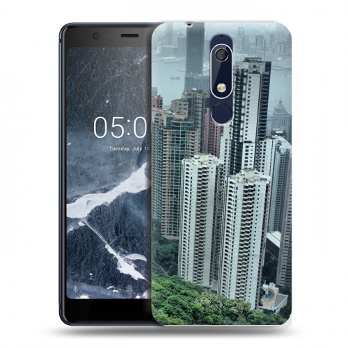 Дизайнерский пластиковый чехол для Nokia 5.1 Гонконг