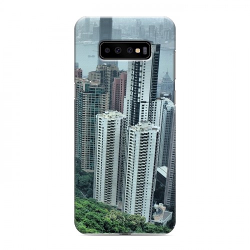 Дизайнерский пластиковый чехол для Samsung Galaxy S10 Plus Гонконг