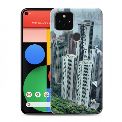Дизайнерский пластиковый чехол для Google Pixel 5 Гонконг