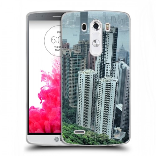 Дизайнерский пластиковый чехол для LG G3 (Dual-LTE) Гонконг